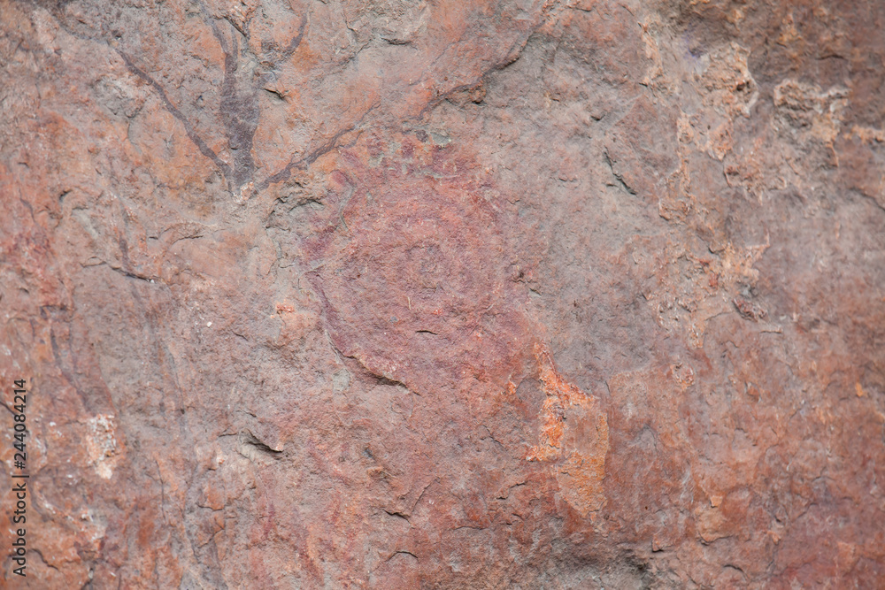 Prehistoric paintings on rock known as petroglyphs in the municipality of Facatativa in Colombia Prehistoric paintings on rock known as petroglyphs in the municipality of Facatativa in Colombia