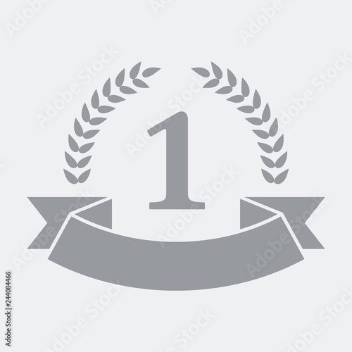 Nomber one laurel ribbon