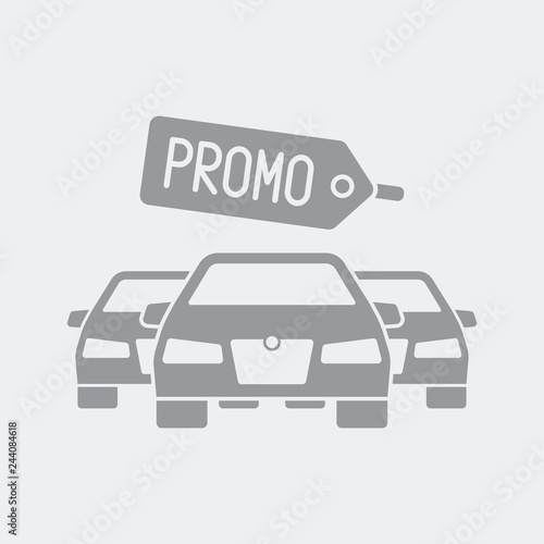 Automotive promo label  icon