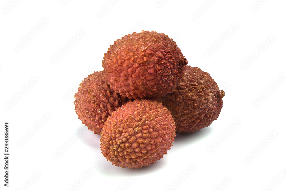 Lychee, Lat. Litchi chinensis - Chinese plum - a small sweet and Lychee, Lat. Litchi chinensis - Chinese plum - a small sweet and