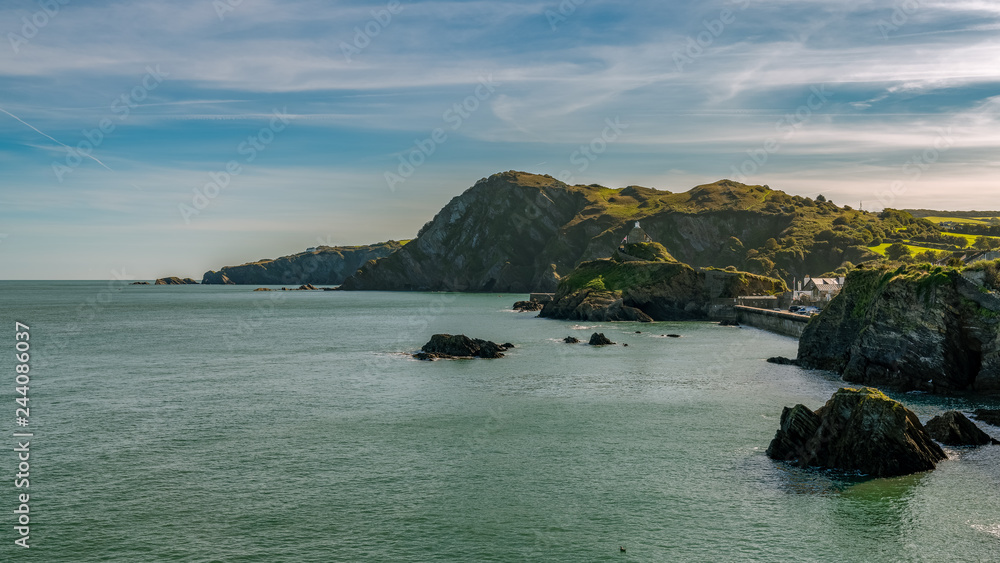 The Bristol Channel coast in Ilfracombe, Devon, England, UK - looking from Capstone Point