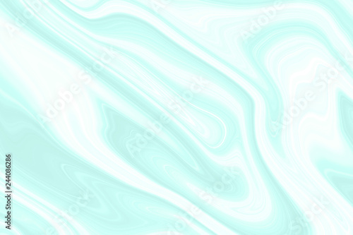 Marble background of blue and turquoise color. Sea texture with wavy lines and divorces  a pattern for wallpaper in art style.