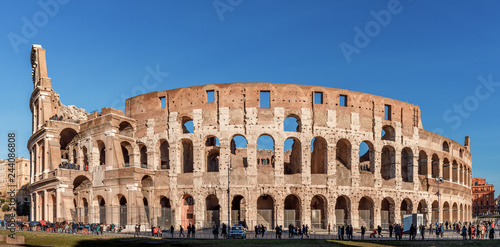 The Colosseum in Rome - Panorama view