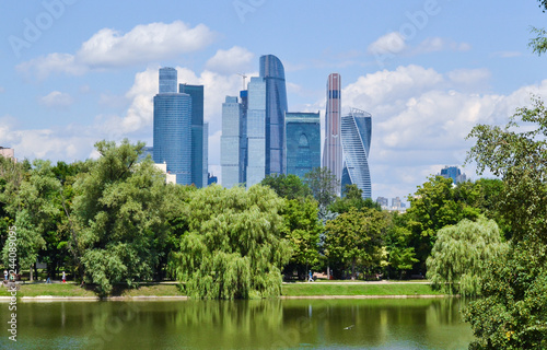 Moscow City International Business Center in Russia