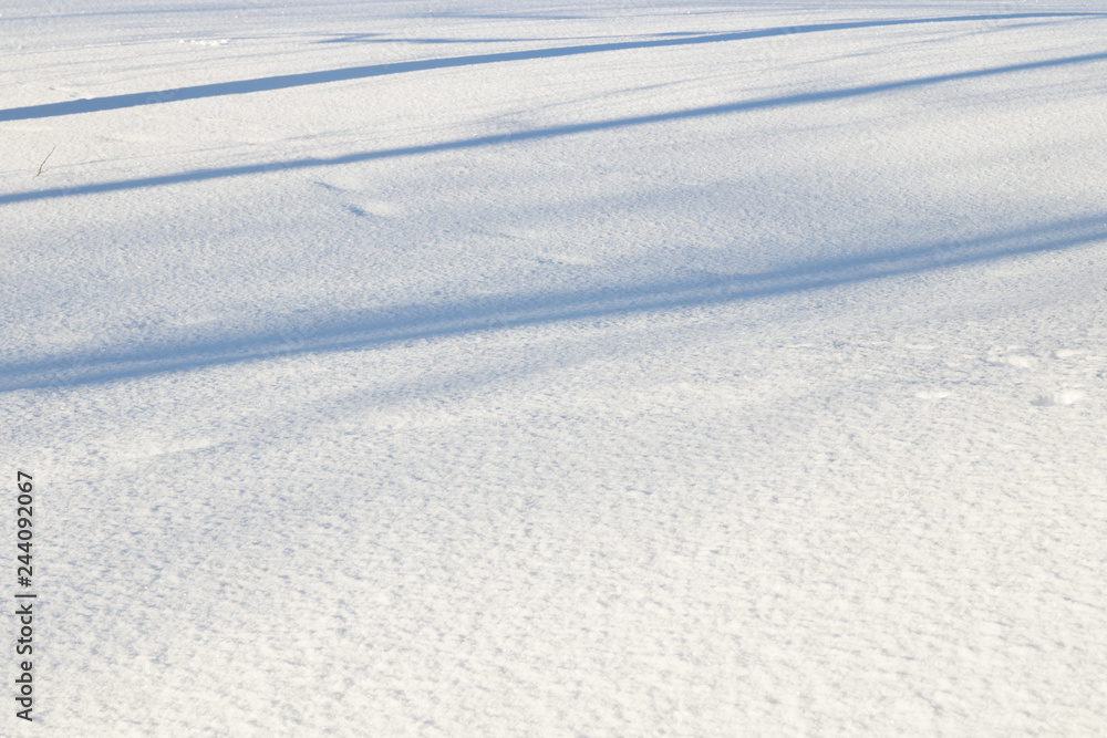 Winter background of fresh white snow Winter background of fresh white snow