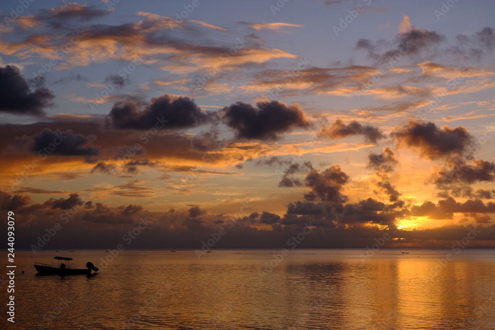 Sunset on Sainte Marie Island, Madagascar