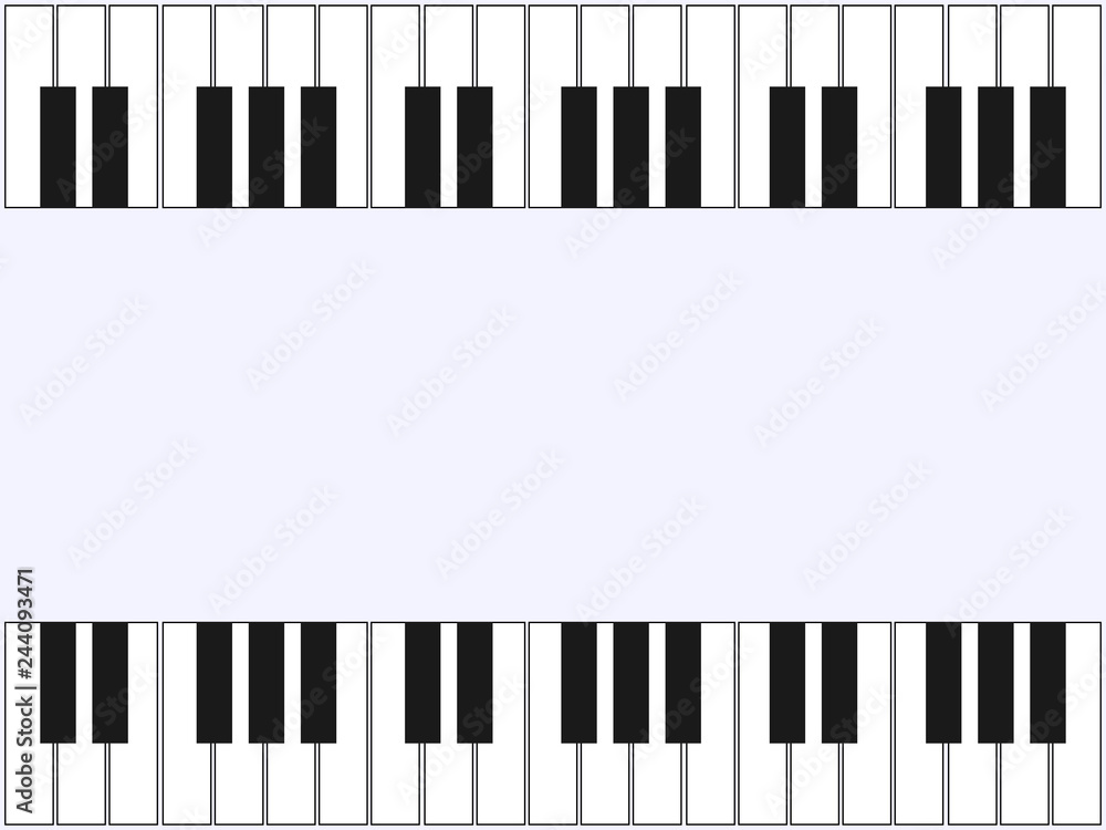 Fototapeta premium Magnificent light background with elements of the piano