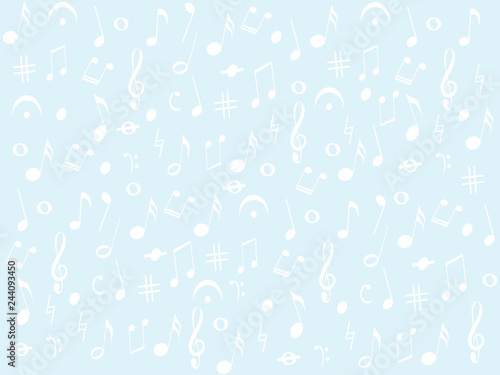 Magnificent light background with differeent type of notes