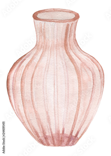 Waterdolor color vase 3