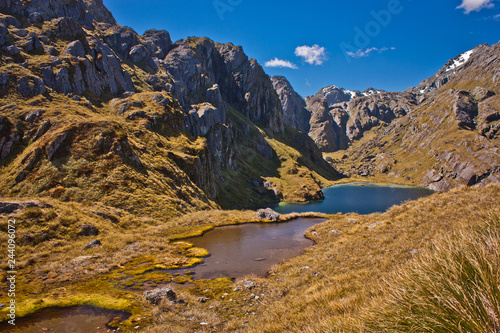 Beatiful famous Routeburn track in New Zealand
