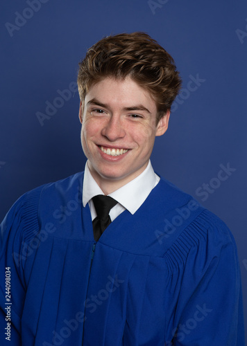 graduation portrait of a young man