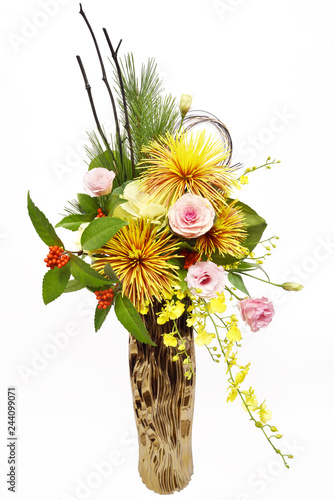 Fototapeta Naklejka Na Ścianę i Meble -  Japanese Flower Arrangement　和風フラワーアレンジメント