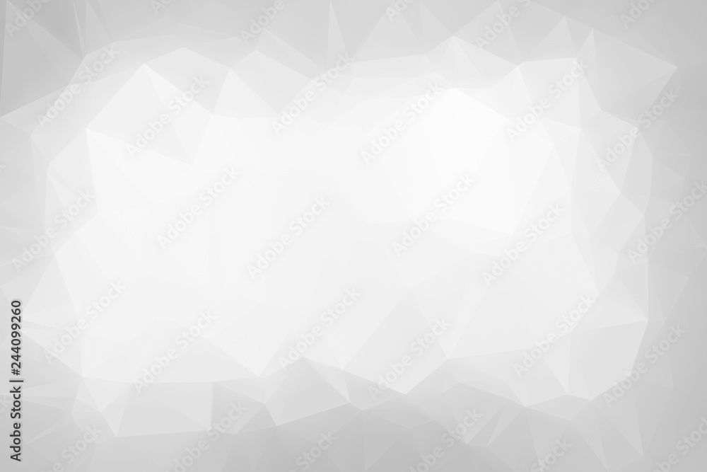 High resolution light gray colored airy polygon mosaic vector background.  Abstract 3D triangular low poly style gradient background. Stock Photo |  Adobe Stock