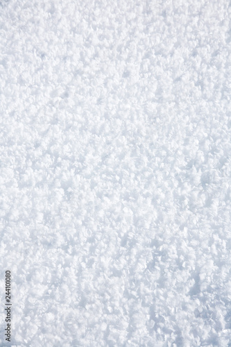 Detail of white snow texture