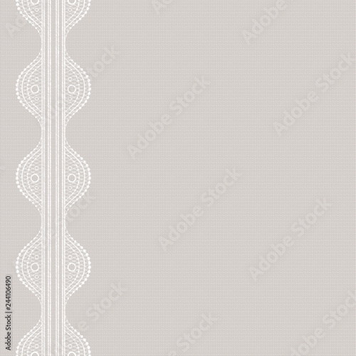 Textile print. Canvas with lacy. Seamless abstract lace pattern. Vintage fashion textile.