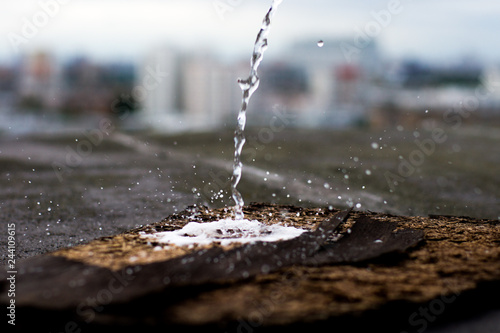 water splash in slow motion