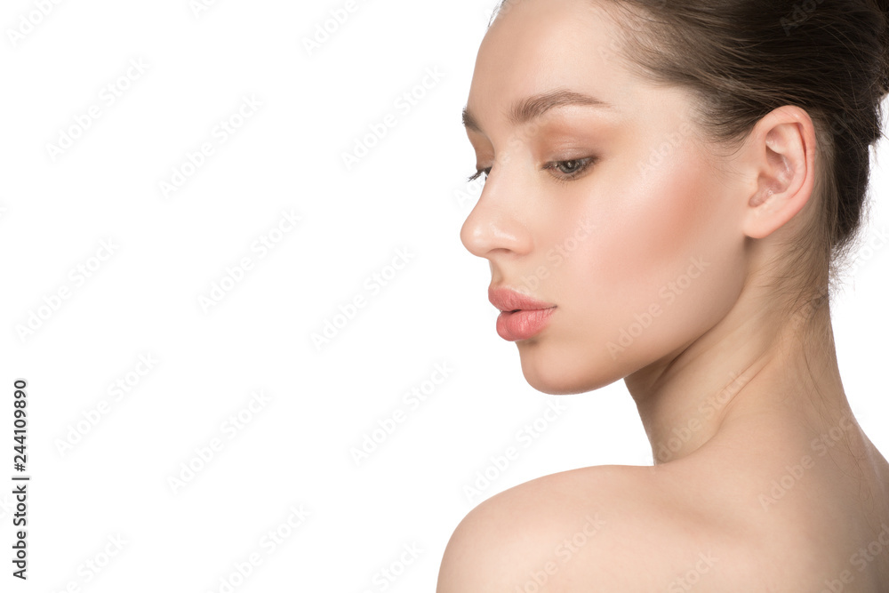 Beautiful young woman with clean perfect skin. Beauty portrait. Spa, skin care and wellness. Beautiful young woman with clean perfect skin. Beauty portrait. Spa, skin care and wellness.