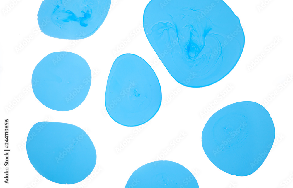 Abstract blue background white view macro microbe frost cells virus paint acrylic underwater molecule ultra marine drop blob drip