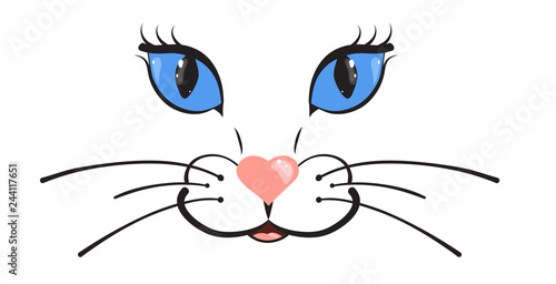 Cute cat muzzle