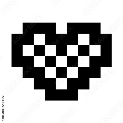 Abstract heart icon or Valentine's day sign designed for celebration.