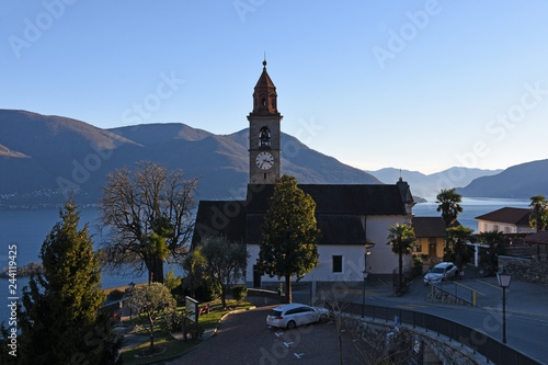 Church San Martino in Ronco sopra Ascona, Switzerland photo