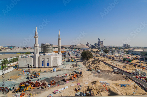 Construction site in Dubai  United Arab Emirates.