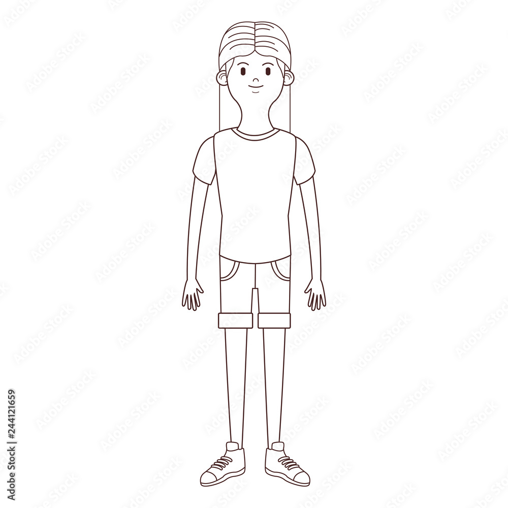 young woman body cartoon young woman body cartoon