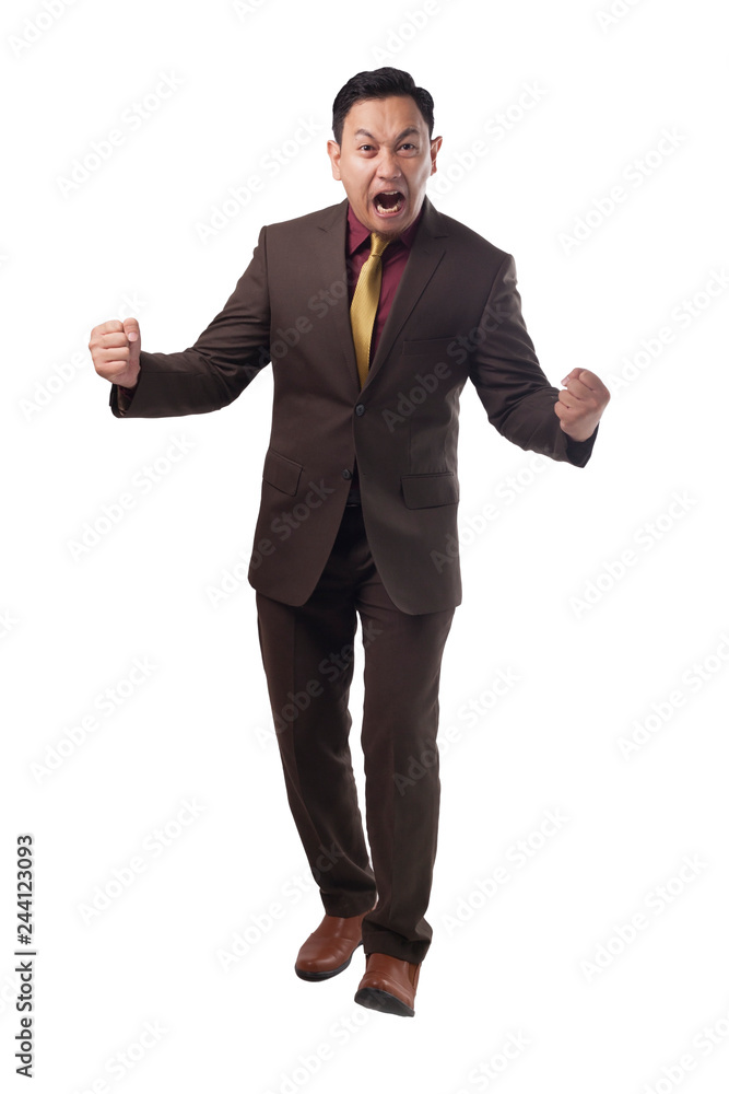 Young Asian Businessman Angry Expression Young Asian Businessman Angry Expression