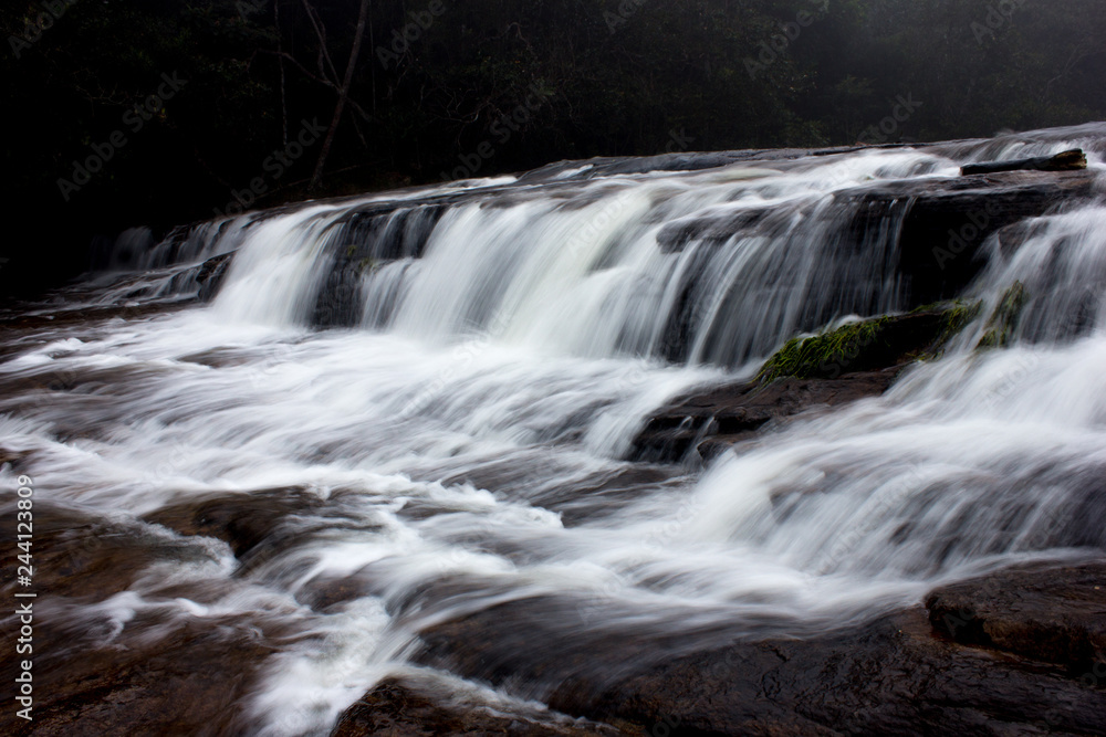 beautifull waterfall on the great savanna forest beautifull waterfall on the great savanna forest