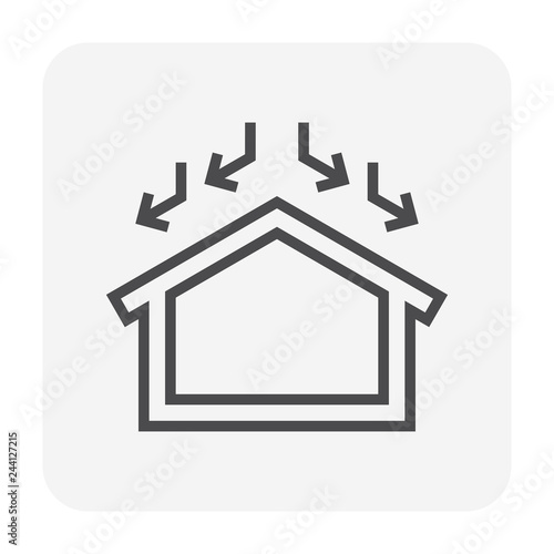 waterproof water leak icon