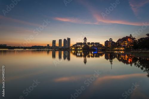 Sunrise / sunset at Pullman Lake Putrajaya, Malaysia