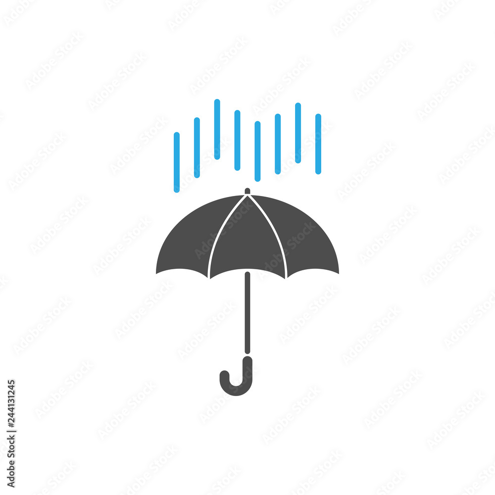 Umbrella icon graphic design template vector