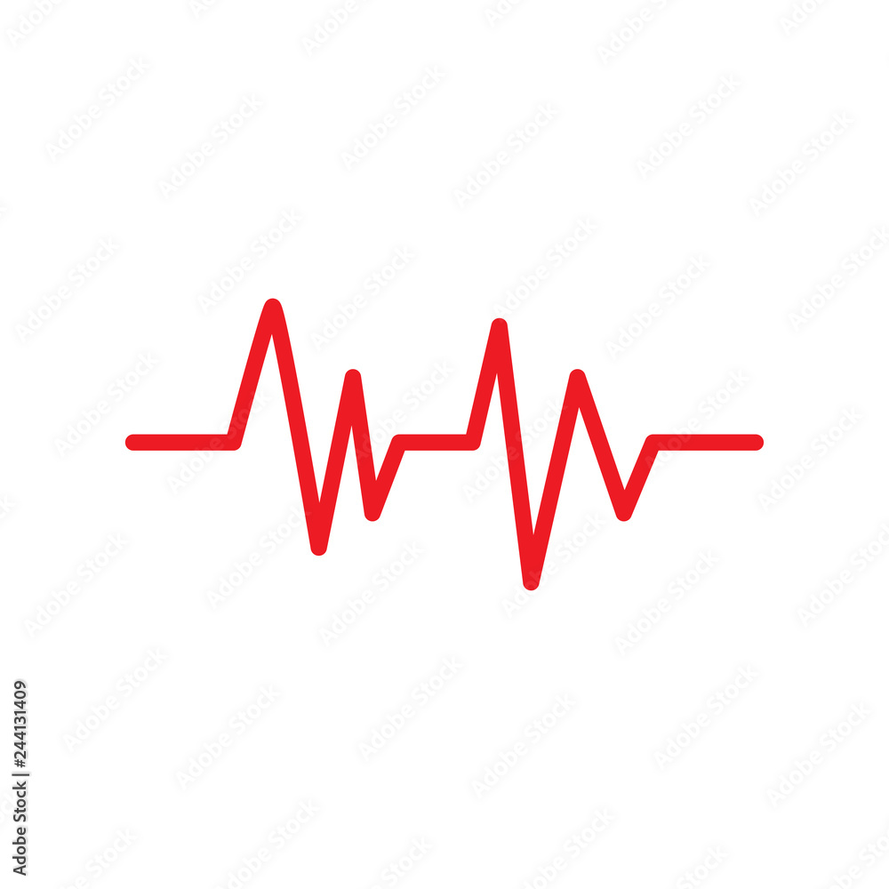 Pulse icon graphic design template vector Pulse icon graphic design template vector