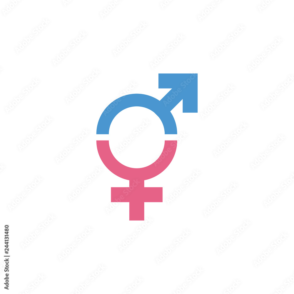 Male female icon graphic design template vector Male female icon graphic design template vector