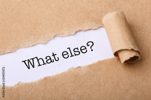 What Else Concept Question