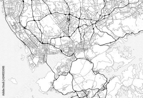 Fototapeta Area map of Shenzhen, China