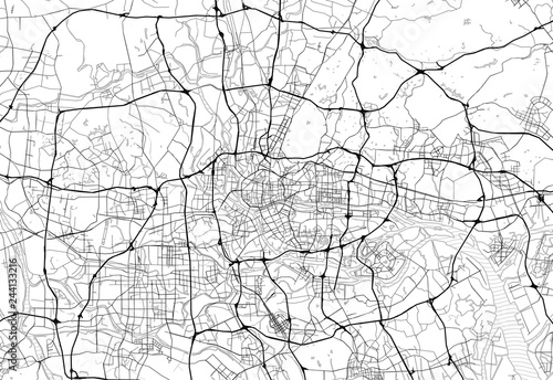 Area map of Guangzhou, China