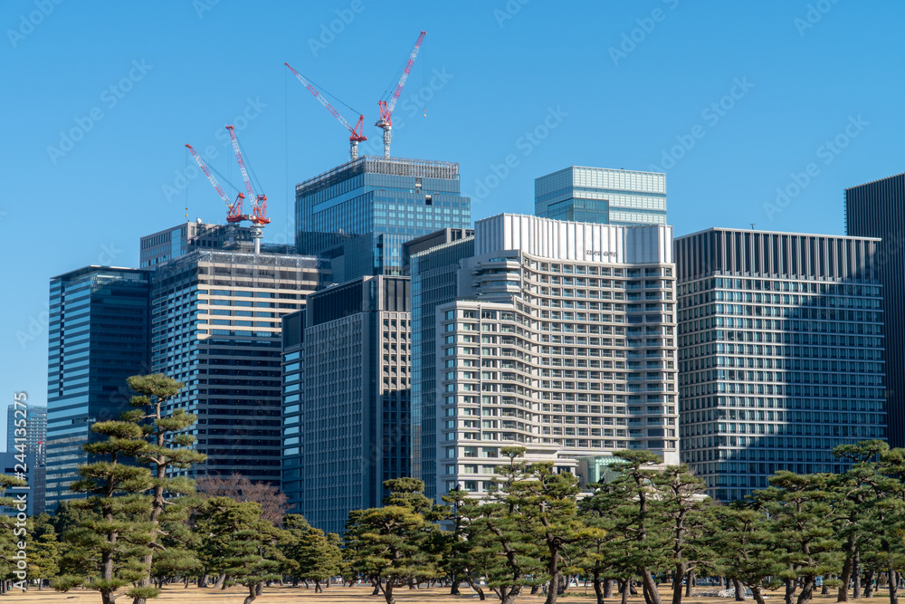 東京の高層ビル群（ビジネス）