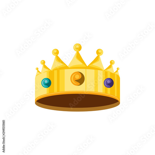 crown king luxury isolated icon