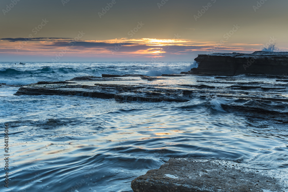 Obraz premium Rock Ledge and Seascape