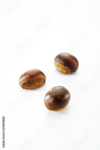 Wallpaper Mural Closeup of chestnut on a white background Torontodigital.ca