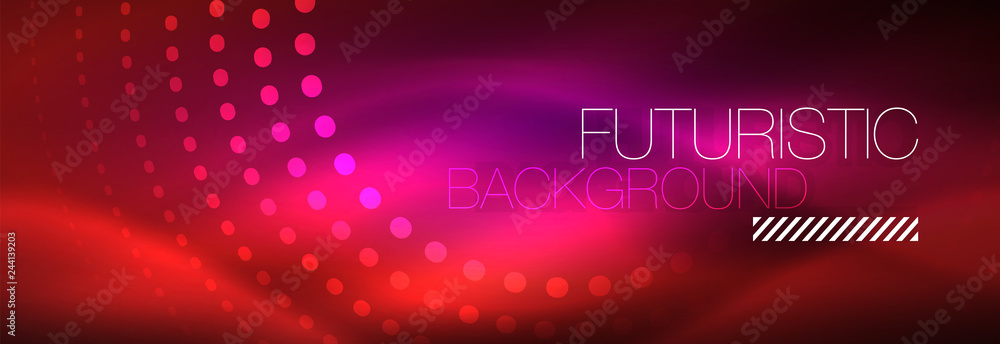 Vector neon red dotted abstract background Vector neon red dotted abstract background