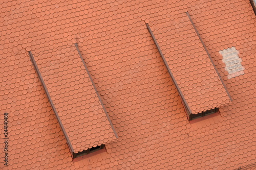 Roof in Romania (roof, tile)