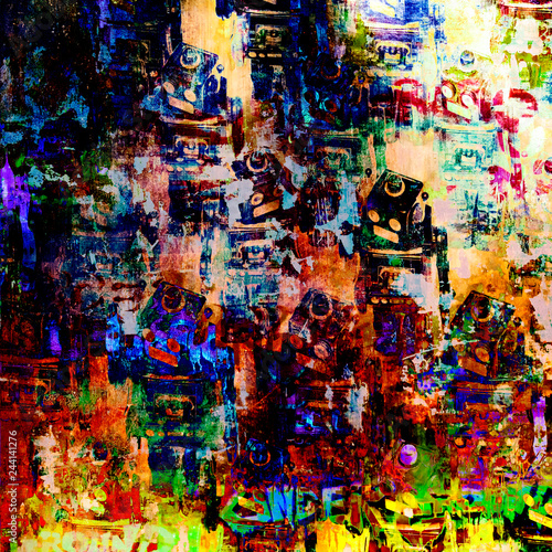 Abstract robots image   urban