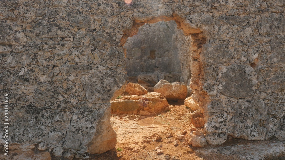 Arch in ancient city of Lyrboton Kome in Turkey