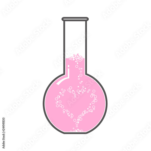 chemical flasks illustration