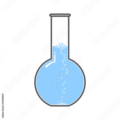 chemical flasks illustration