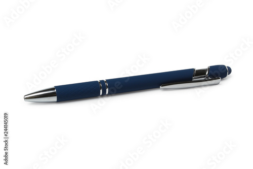 Fotografi Blue plastic ball pen