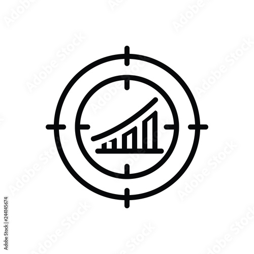 Black line icon for Target