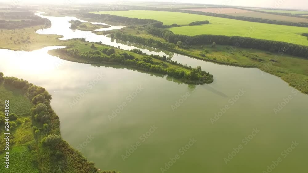 aerial survey over forests and river aerial survey over forests and river